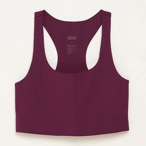 girlfriend Paloma racerback bra cropped tank S plum purple workout top small